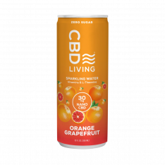 CBD Living - CBD Sparkling Water - Orange Grapefruit